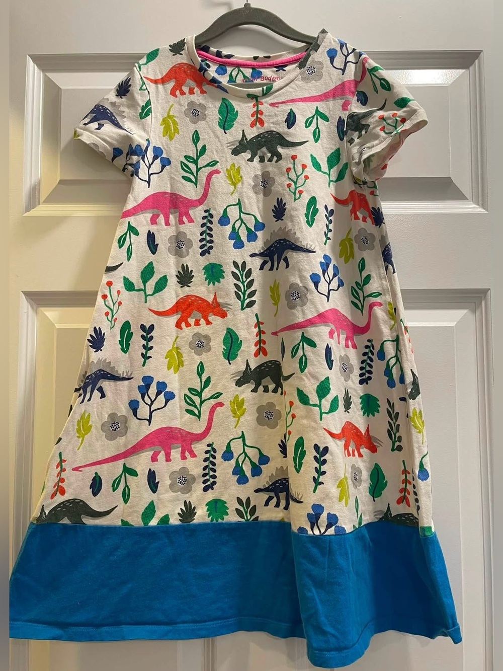 Mini Boden dinosaur dress 9/10